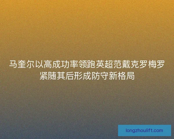 马奎尔以高成功率领跑英超范戴克罗梅罗紧随其后形成防守新格局